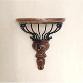 Beautiful Wooden Iron Decorative Wall Bracket, Shelf, Wall Mount - Decorlay